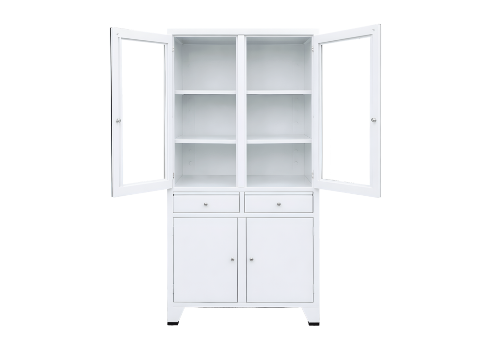 Vitrina médica de 2 cuerpo
